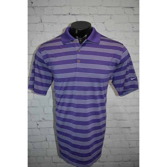 Nike Golf Polo Shirt Mens Size Large Tour Performance Dri-Fit Polyester Purple - Picture 5 of 6